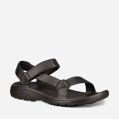 Teva Hurricane Drift - Men's Teva Sandals - Black | India (JMEF87041)